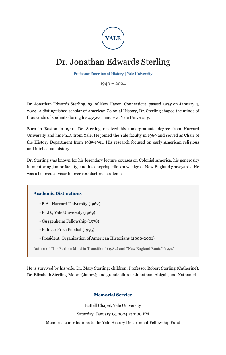 Ivy league academic tribute